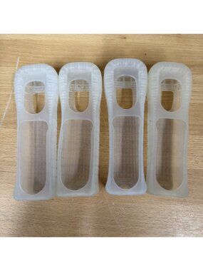 Lot of 4 OEM Official Nintendo Wii Remote Silicone Cover Grip Sleeve RVL-022